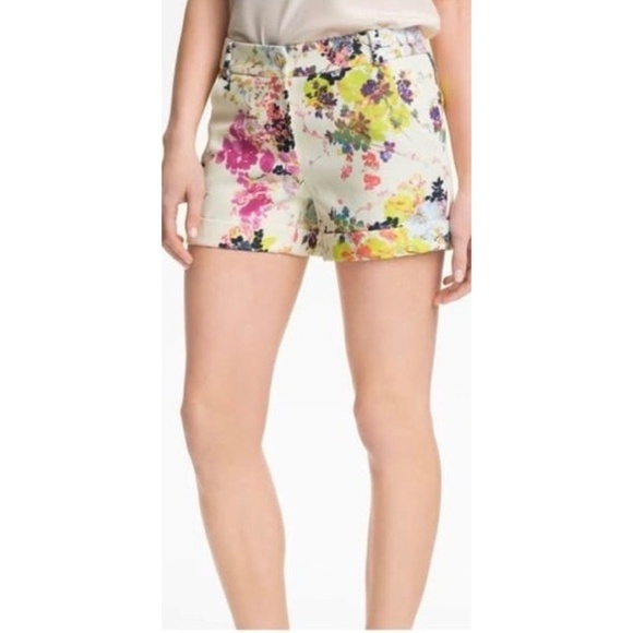 TED BAKER London Bonno Summer Bloom Floral Trouser Shorts Cuffed Pockets 1 / 4 - Picture 6 of 16